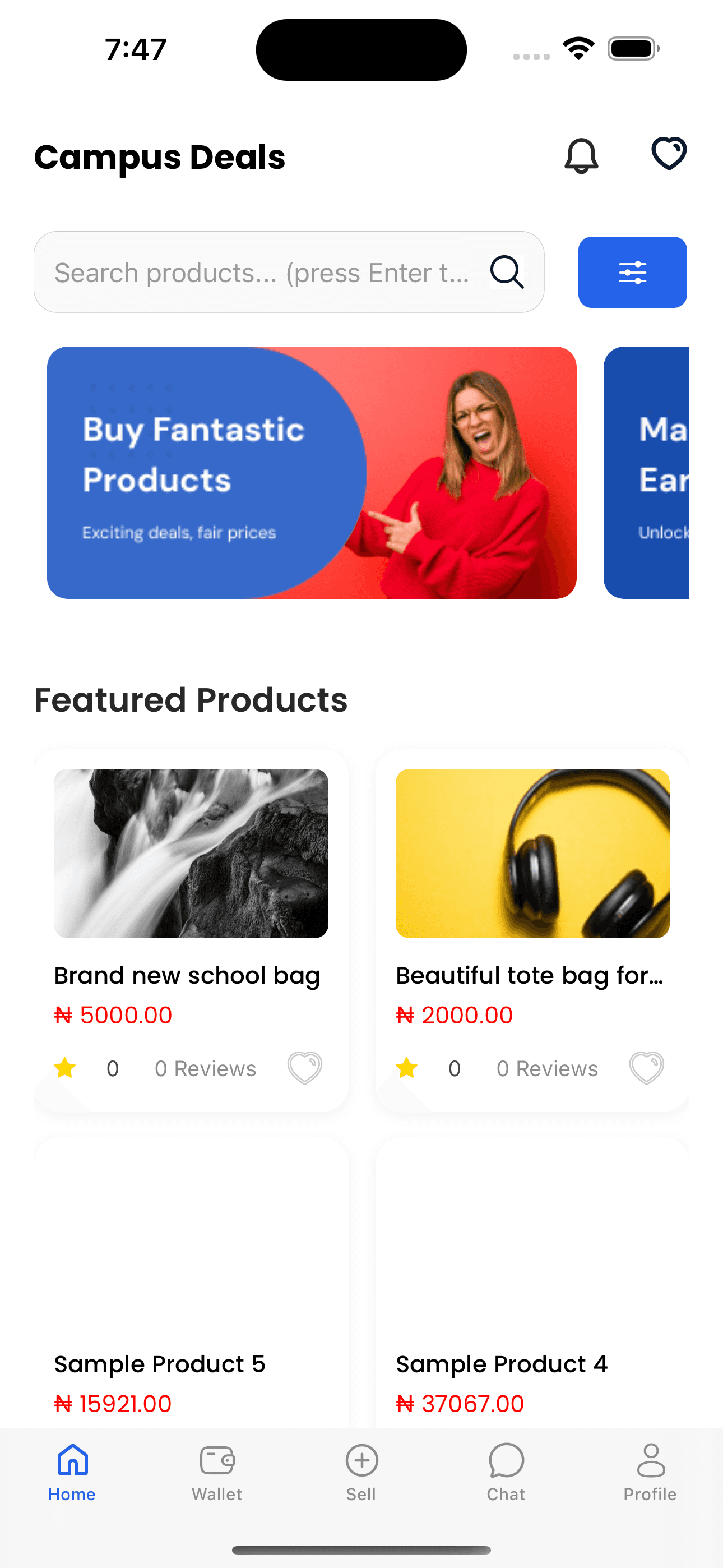 Home Dashboard